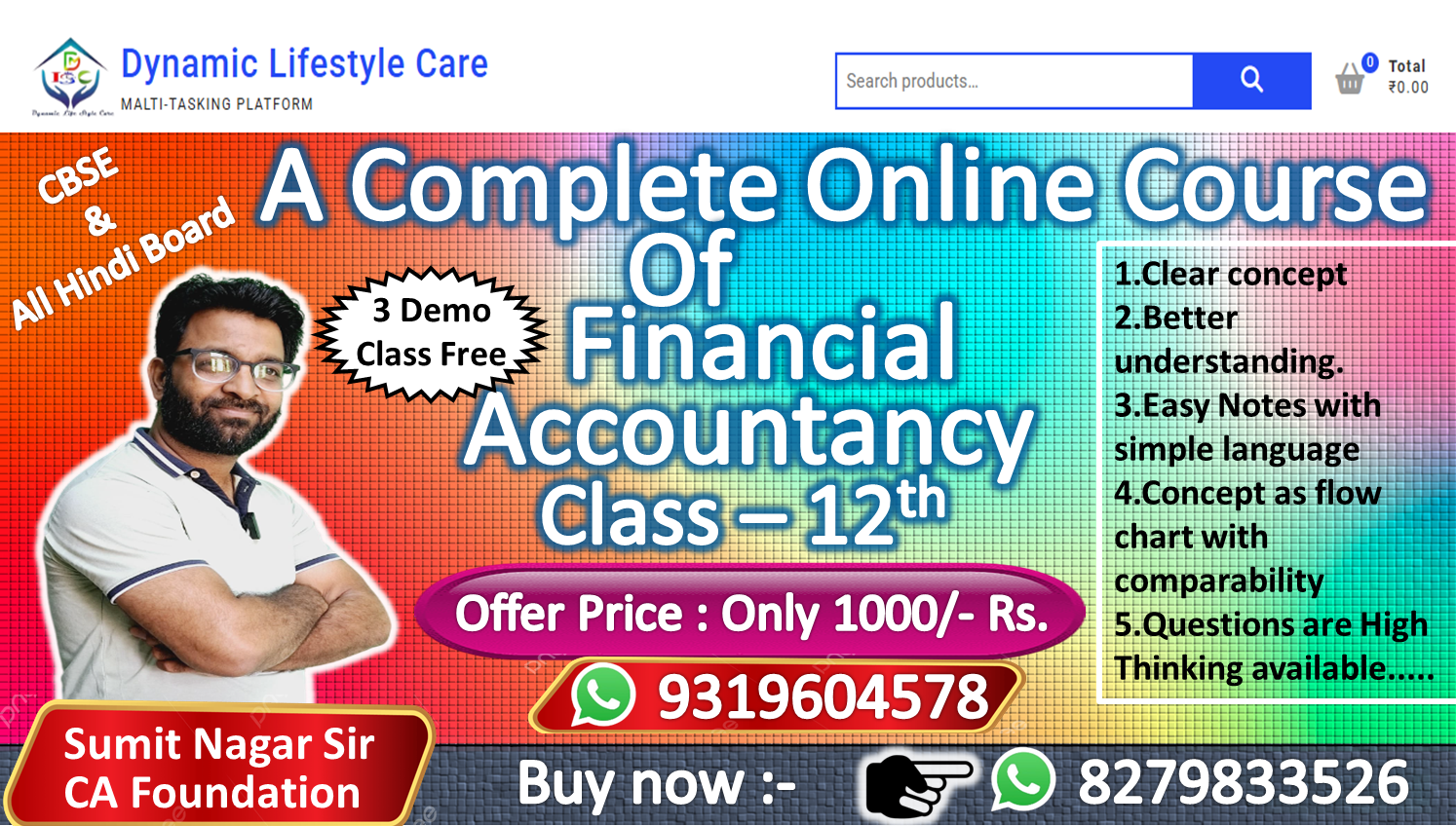 A Complete Online Course Financial Accountancy Class – 12th (All Board)