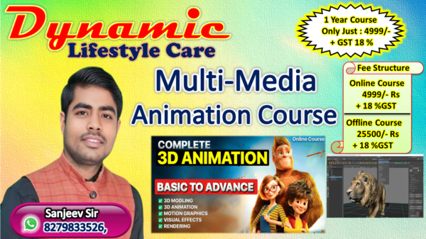 MULTI-MEDIA ANIMATION COURSE (Online & Offline)